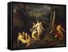 Diana and Actaeon, 1832-Emil Jacobs-Framed Stretched Canvas