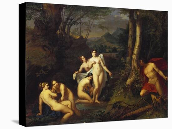 Diana and Actaeon, 1832-Emil Jacobs-Stretched Canvas