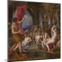 Diana and Actaeon. Date/Period: From 1556 until 1569. Painting. Oil on canvas. Height: 184.5 cm ...-TITIAN-Mounted Poster