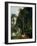 Diana and Actaeon (Diana Surprised in Her Bath), 1836-Jean-Baptiste-Camille Corot-Framed Giclee Print