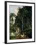 Diana and Actaeon (Diana Surprised in Her Bath), 1836-Jean-Baptiste-Camille Corot-Framed Giclee Print