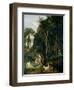 Diana and Actaeon (Diana Surprised in Her Bath), 1836-Jean-Baptiste-Camille Corot-Framed Giclee Print