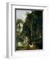 Diana and Actaeon (Diana Surprised in Her Bath), 1836-Jean-Baptiste-Camille Corot-Framed Giclee Print