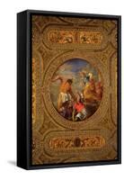 Diana and Actaeon, from the Ceiling of the Library-Battista Franco-Framed Stretched Canvas