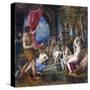 Diana and Actaeon-Titian (Tiziano Vecelli)-Stretched Canvas