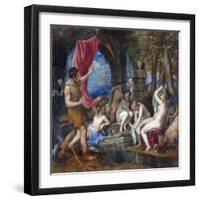 Diana and Actaeon-Titian (Tiziano Vecelli)-Framed Giclee Print