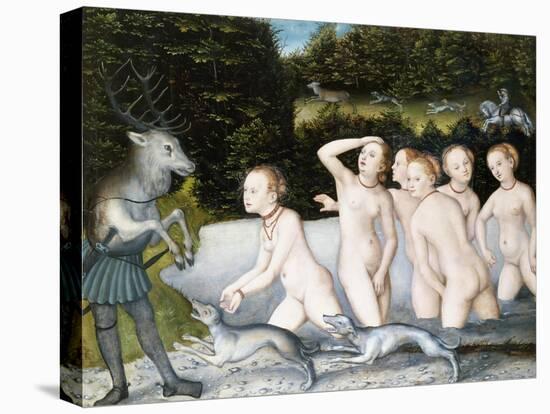 Diana and Actaeon-Lucas Cranach the Elder-Stretched Canvas