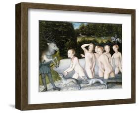 Diana and Actaeon-Lucas Cranach the Elder-Framed Giclee Print