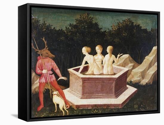 Diana and Actaeon-Domenico Veneziano-Framed Stretched Canvas