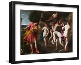 Diana and Actaeon-Alessandro Turchi-Framed Giclee Print