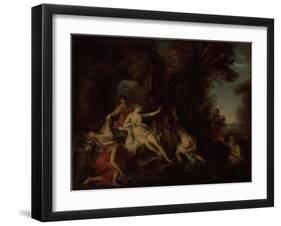 Diana and Actaeon-Louis Galloche-Framed Giclee Print