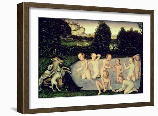 Diana and Actaeon-Lucas Cranach the Elder-Framed Giclee Print