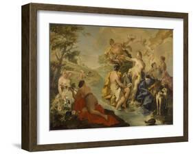 Diana and Actaeon-Giovan Battista Pittoni-Framed Giclee Print