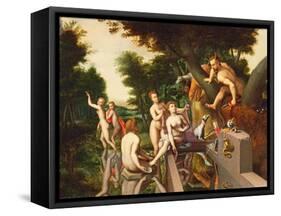 Diana and Actaeon-Francois Clouet-Framed Stretched Canvas