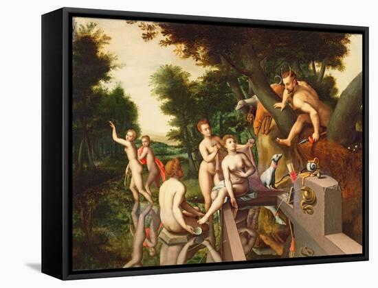 Diana and Actaeon-Francois Clouet-Framed Stretched Canvas