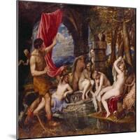 Diana and Aktaeon-Tizian Tiziano Vecellio-Mounted Giclee Print