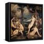 Diana and Callisto-Titian (Tiziano Vecelli)-Framed Stretched Canvas