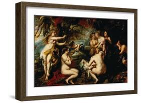 Diana and Callisto-Peter Paul Rubens-Framed Giclee Print