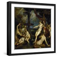 Diana and Callisto-Titian (Tiziano Vecelli)-Framed Giclee Print