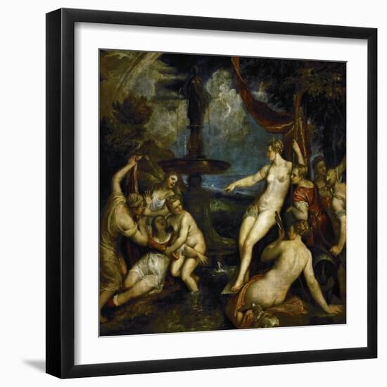 Diana and Callisto-Titian (Tiziano Vecelli)-Framed Giclee Print