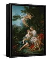 Diana and Calypso-Francois Boucher-Framed Stretched Canvas