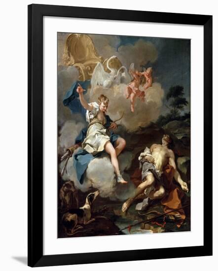 Diana and Endymion, 1723-Giovanni Battista Pittoni-Framed Giclee Print