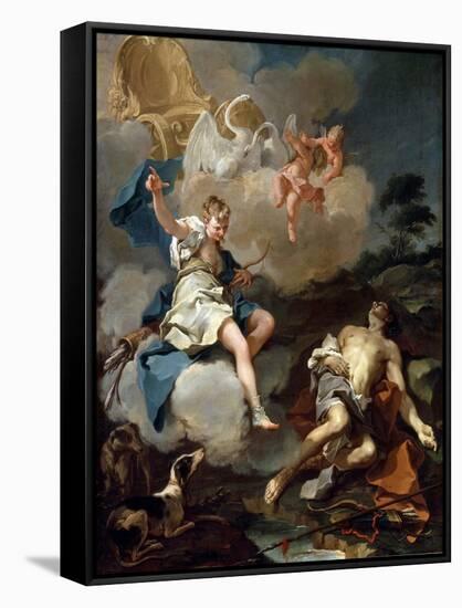 Diana and Endymion, 1723-Giovanni Battista Pittoni-Framed Stretched Canvas