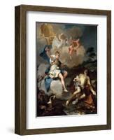 Diana and Endymion, 1723-Giovanni Battista Pittoni-Framed Giclee Print