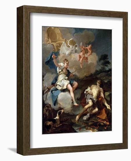 Diana and Endymion, 1723-Giovanni Battista Pittoni-Framed Giclee Print