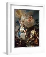 Diana and Endymion, 1723-Giovanni Battista Pittoni-Framed Giclee Print