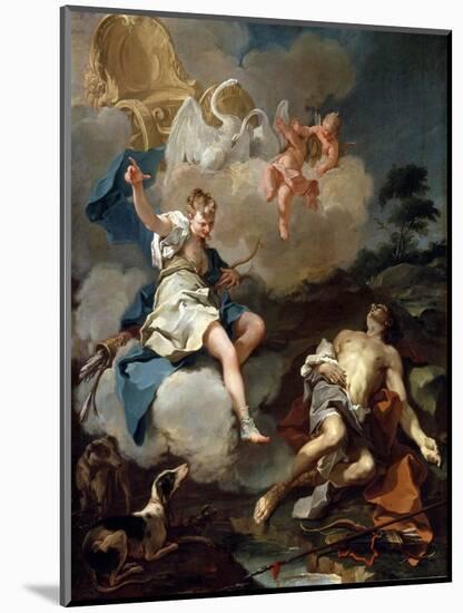 Diana and Endymion, 1723-Giovanni Battista Pittoni-Mounted Giclee Print