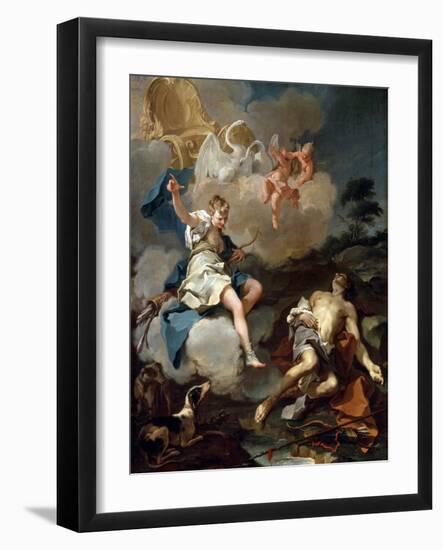 Diana and Endymion, 1723-Giovanni Battista Pittoni-Framed Giclee Print