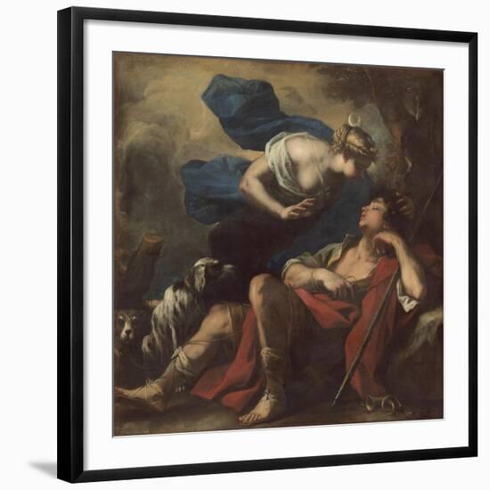 Diana and Endymion, c.1675-80-Luca Giordano-Framed Giclee Print