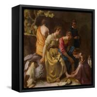 Diana and her Companions, c.1655-56-Johannes Vermeer-Framed Stretched Canvas