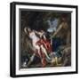 Diana and Her Nymph Surprised by Satyr-Sir Anthony Van Dyck-Framed Giclee Print