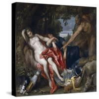 Diana and Her Nymph Surprised by Satyr-Sir Anthony Van Dyck-Stretched Canvas