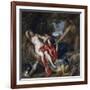 Diana and Her Nymph Surprised by Satyr-Sir Anthony Van Dyck-Framed Giclee Print