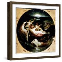 Diana and Her Nymphs, 1850-John George Naish-Framed Giclee Print