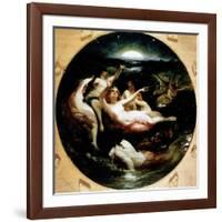 Diana and Her Nymphs, 1850-John George Naish-Framed Giclee Print