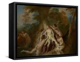 Diana and Her Nymphs Bathing, 1722-4-Jean Francois de Troy-Framed Stretched Canvas