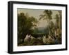 Diana and Her Nymphs in a Landscape, 1644-Laurent de La Hire or La Hyre-Framed Giclee Print