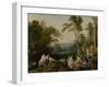 Diana and Her Nymphs in a Landscape, 1644-Laurent de La Hire or La Hyre-Framed Giclee Print