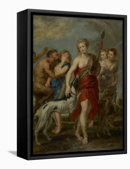 Diana and Her Nymphs on the Hunt, 1627-8-Peter Paul Rubens-Framed Stretched Canvas