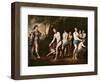 Diana and Her Nymphs Surprised by Actaeon-Andrea Vaccaro-Framed Giclee Print