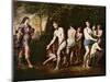 Diana and Her Nymphs Surprised by Actaeon-Andrea Vaccaro-Mounted Giclee Print