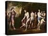 Diana and Her Nymphs Surprised by Actaeon-Andrea Vaccaro-Stretched Canvas