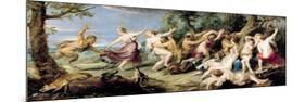 Diana and Her Nymphs Surprised by Fauns, 1638-40-Peter Paul Rubens-Mounted Giclee Print