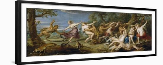 Diana and Her Nymphs Surprised by Satyrs, 1638-1640-Peter Paul Rubens-Framed Giclee Print