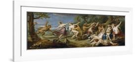 Diana and Her Nymphs Surprised by Satyrs, 1638-1640-Peter Paul Rubens-Framed Giclee Print