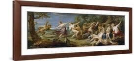 Diana and Her Nymphs Surprised by Satyrs, 1638-1640-Peter Paul Rubens-Framed Giclee Print